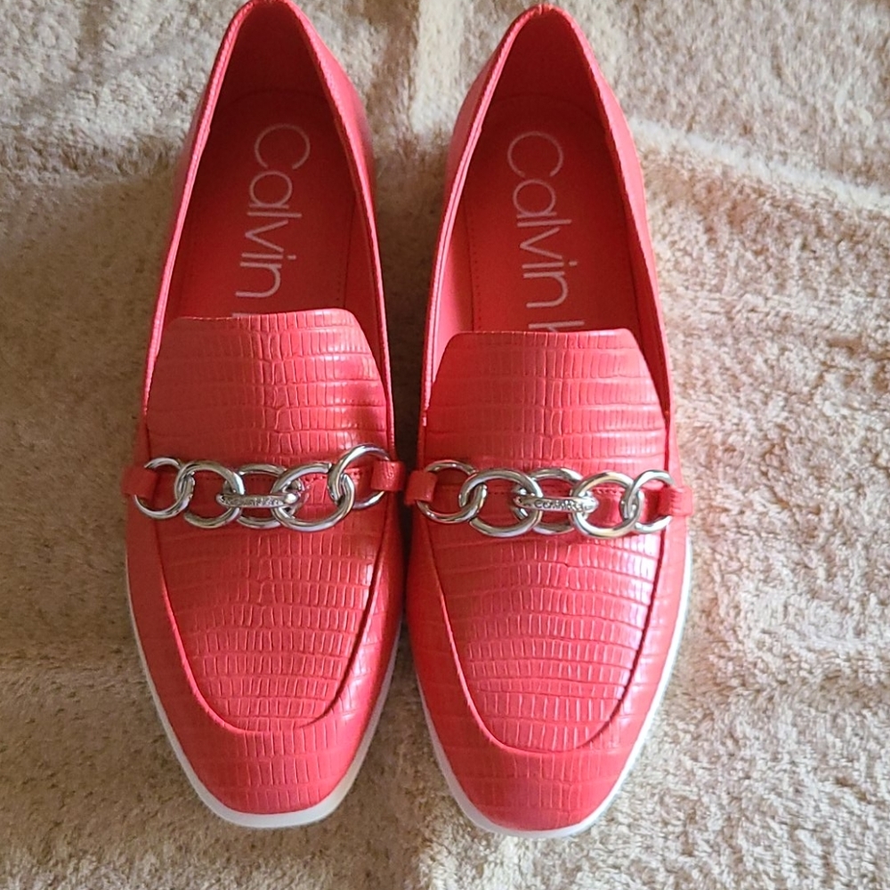 Calvin Klein size 6.5 Coral color.  NWOT